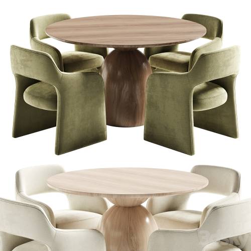 '3dsky Pro - Sigrid Table and Fintan Chair'