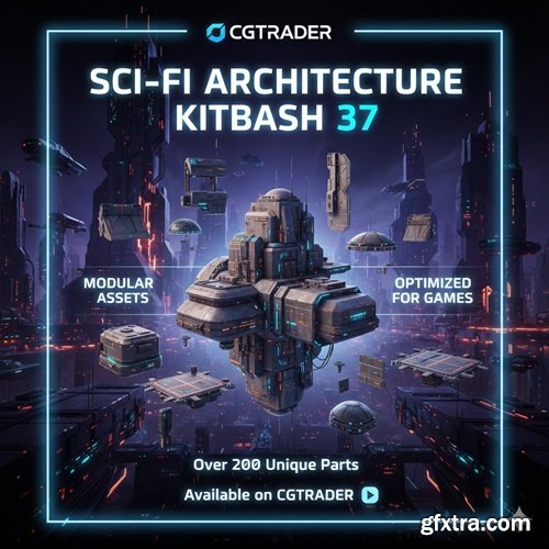 Cgtrader - Sci-Fi Architecture Kitbash 37