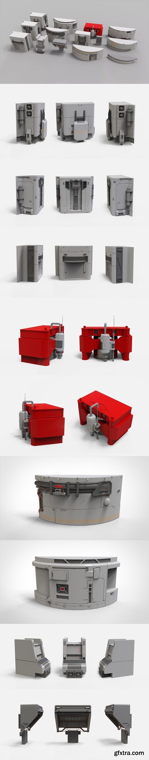 Cgtrader - Sci-Fi Architecture Kitbash 38