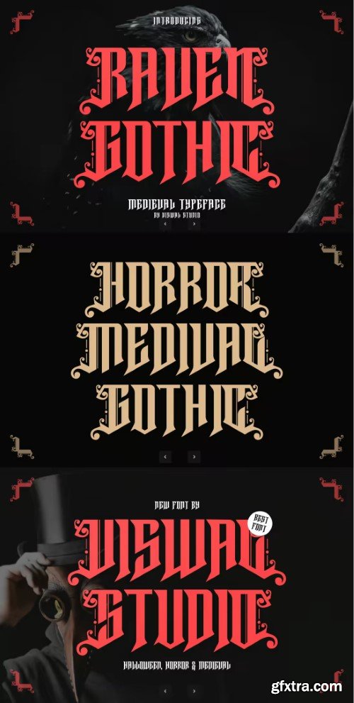 Raven Gothic - Blackletter Medieval Font