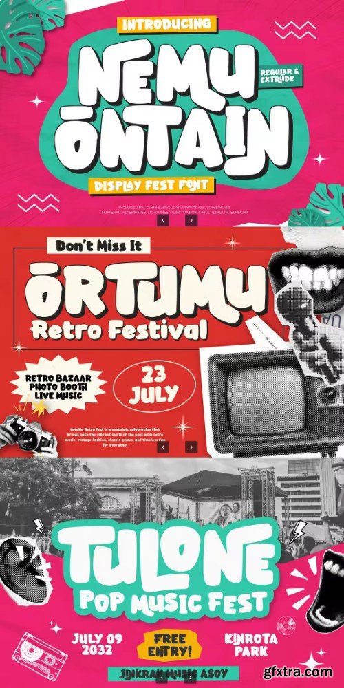 Creativemarket - Nemu Ontain - Display Fest Font
