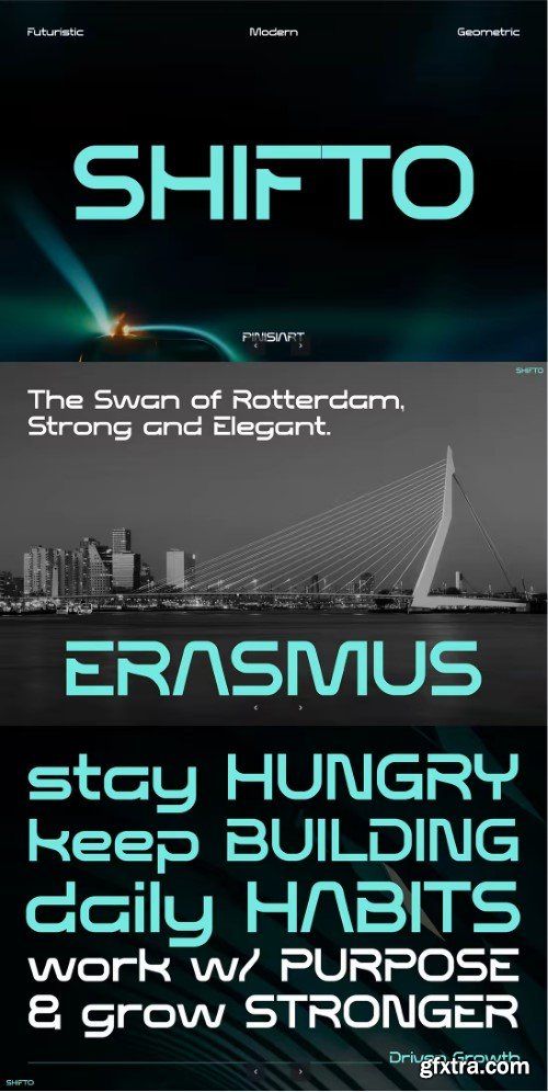 Shifto – Modern Display Font