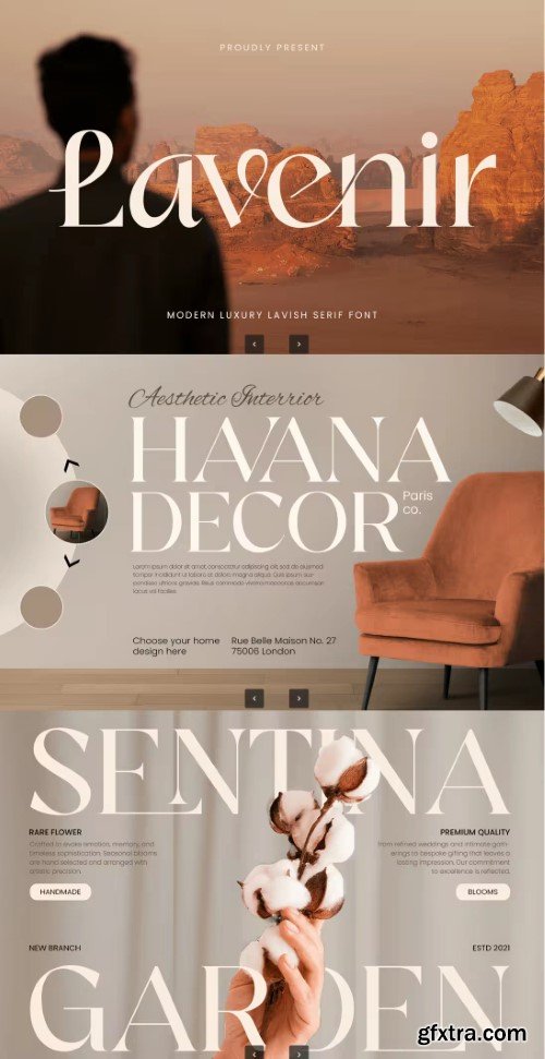 Lavenir - Modern Lavish Serif Font