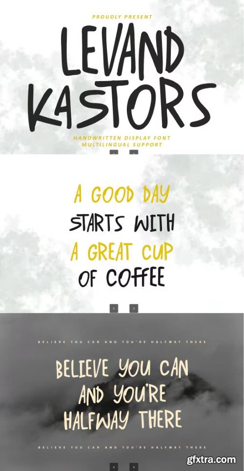 Levand Kastors Handwritten Display Font