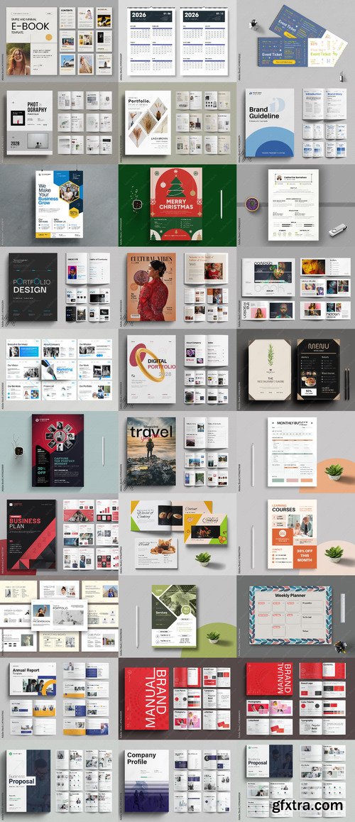 30 Indesign Templates Bundle 44 by Adobestock
