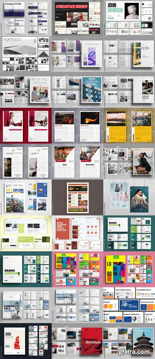 30 Indesign Templates Bundle 43 by Adobestock