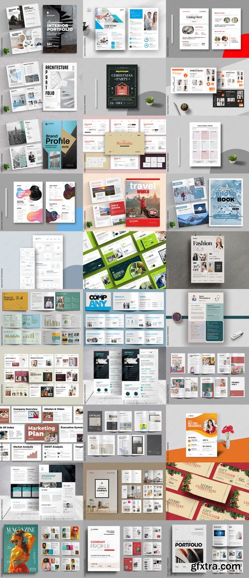 30 Indesign Templates Bundle 45 by Adobestock
