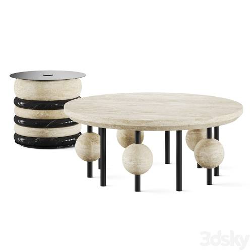 '3dsky Pro - Hommes Harveycanne and Kosmos Coffee Tables'