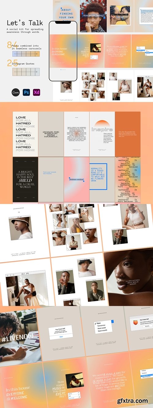 CreativeMarket - Let\'s Talk Carousel and Quotes 5428154