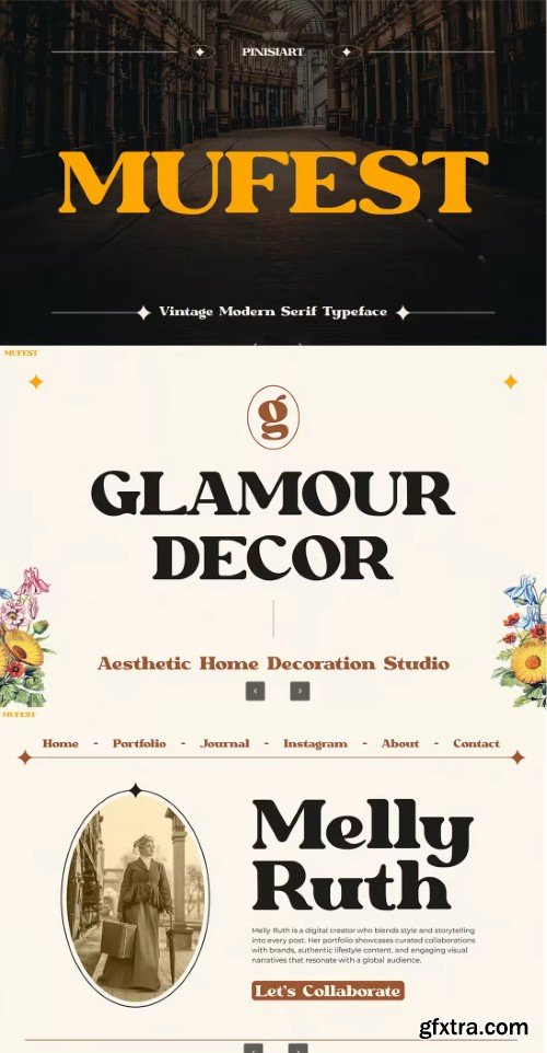 Mufest - Elegant Retro Font