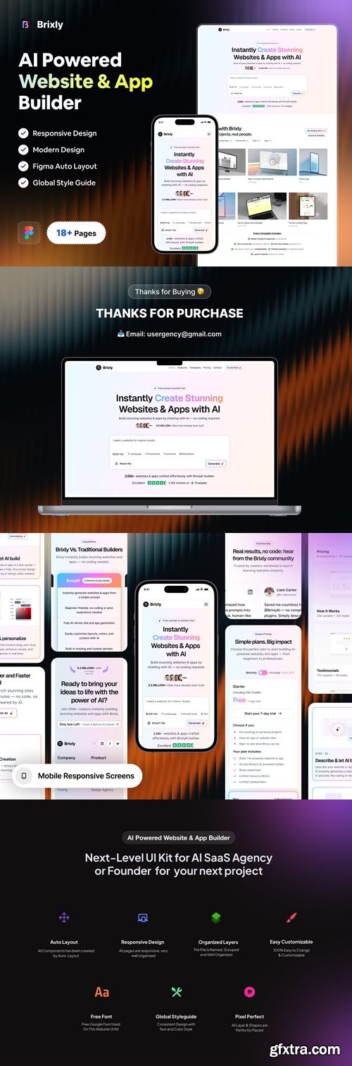 AI Powered Website & App Builder Website Design - Brixly