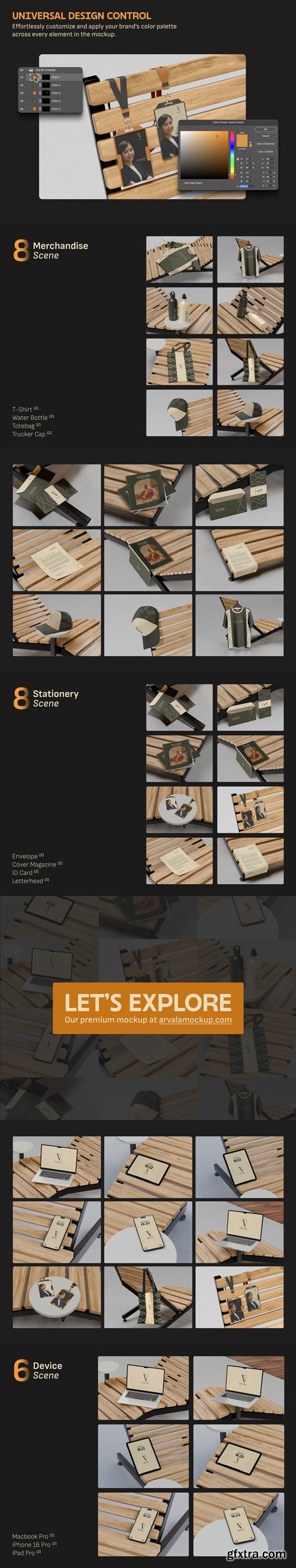 Velure - Branding Kit Mockup Collection