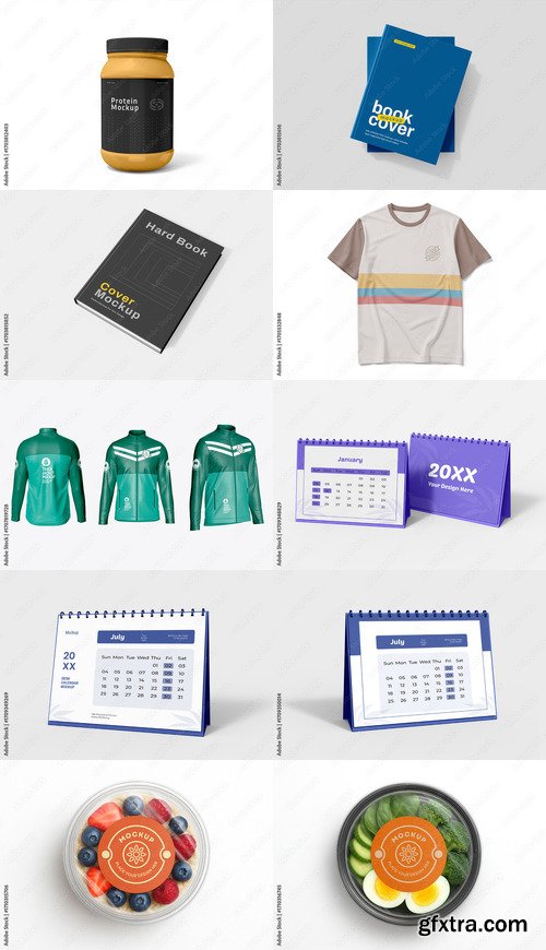 10 Mockup Templates Bundle by Adobestock