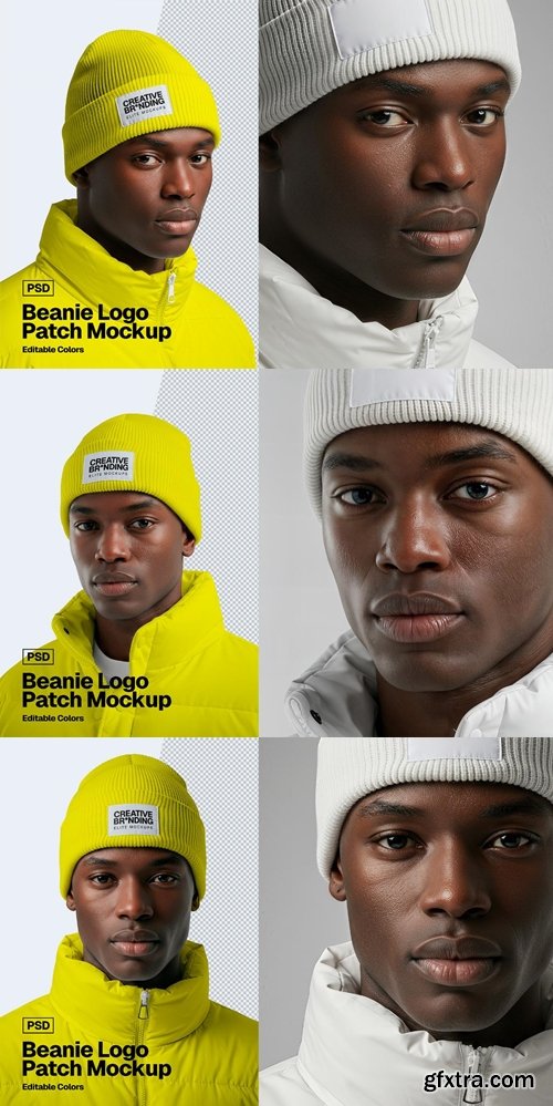 MockupCloud - Beanie Logo Patch Mockup