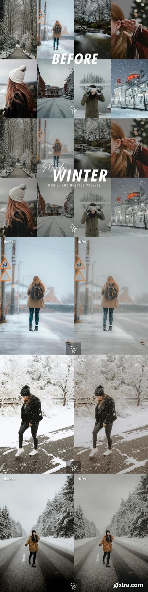 CVRPresets - Moody Winter Lightroom Presets