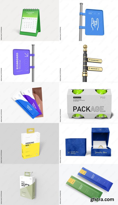 10 Mockup Templates Bundle 6 by Adobestock