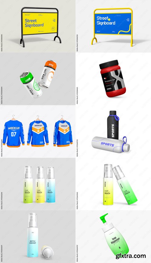 10 Mockup Templates Bundle 8 by Adobestock