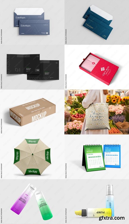 10 Mockup Templates Bundle 10 by Adobestock