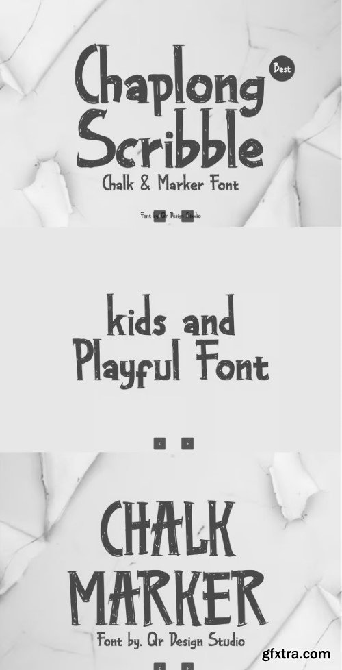 Chaplong Scribble - Marker Font