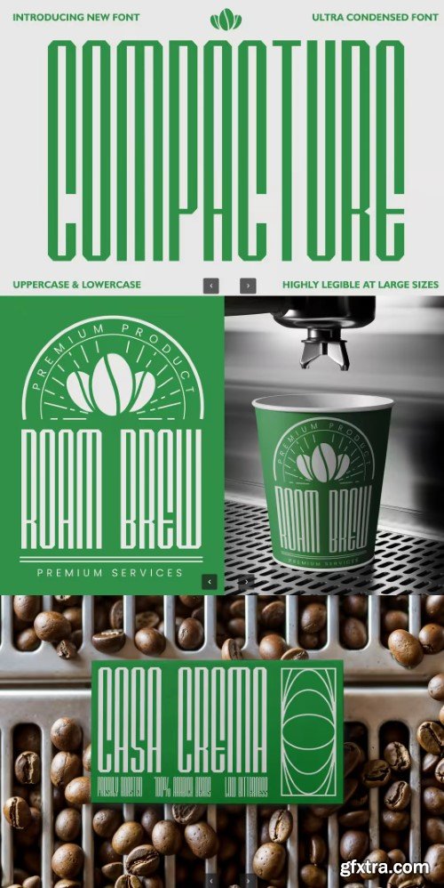 Creativemarket - Compacture Condensed Font