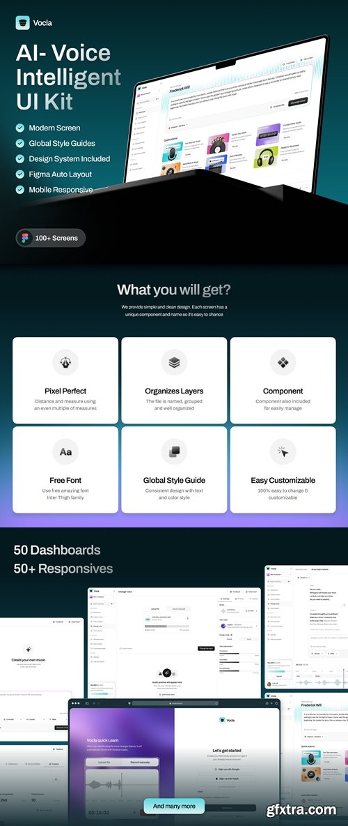 Vocla - AI Voice Intelligent UI Kit