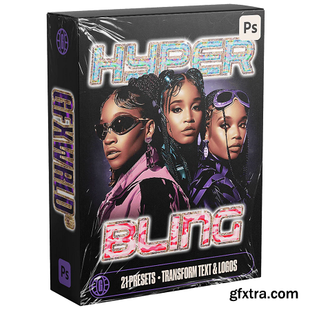 GFXWORLD - Hyper Bling Text Styles Pack (Vol. 1)