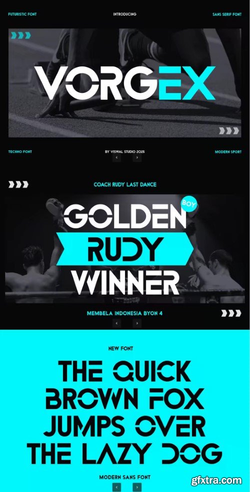 Vorgex - Sport & Racing Font