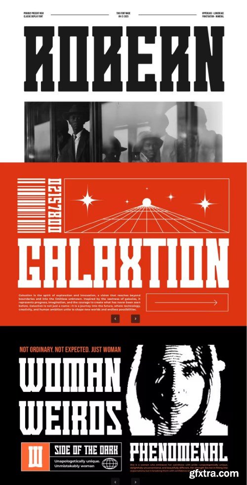 Robern || Modern Tall Condensed Serif Font