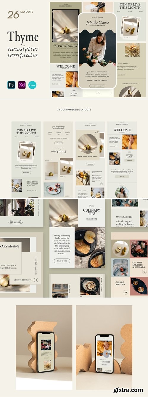 CreativeMarket - Thyme Newsletter Templates 7098706