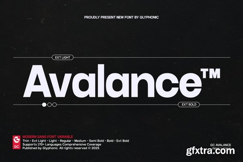 CreativeMarket - GC Avalance Neo Modern Typeface - 8 Font