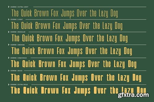 CreativeMarket - Odrine A Retro Modern Condensed - 16 Font