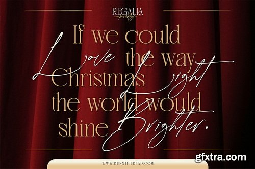 CreativeMarket - Regalia Prestige Christmas Font
