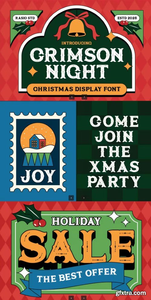 Crimson Night Christmas Font