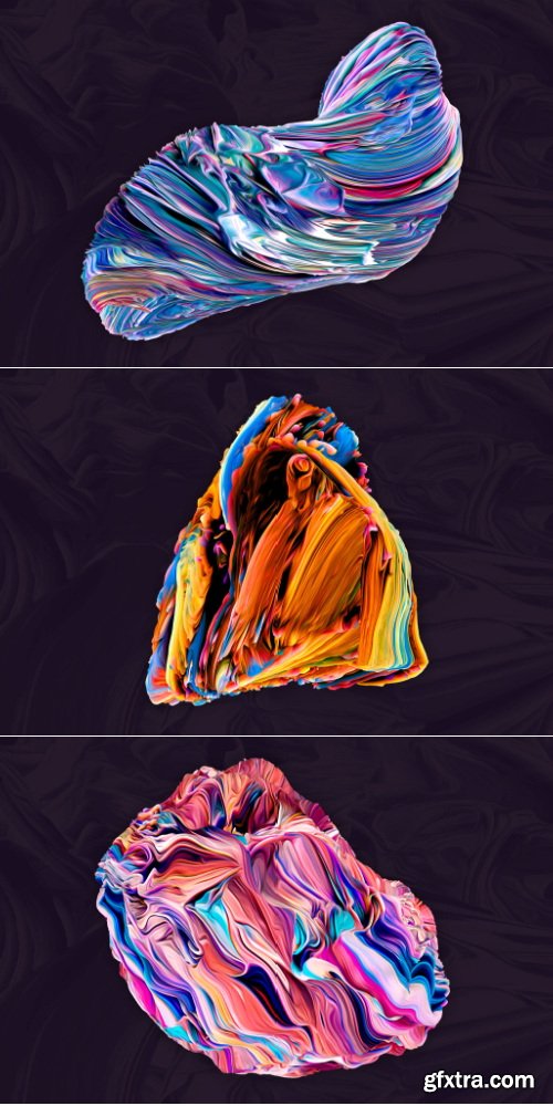 Chromasupply - Displaced: 80 Isolated 3D Textures