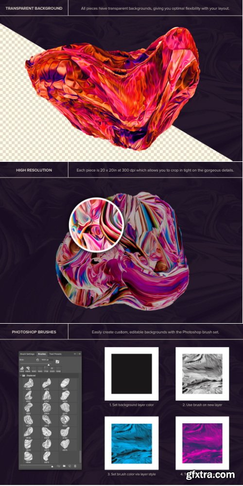 Chromasupply - Displaced: 80 Isolated 3D Textures