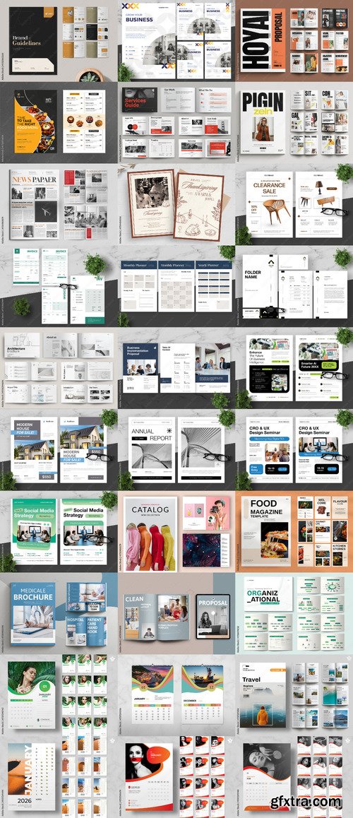 30 Indesign Templates Bundle 48 by Adobestock