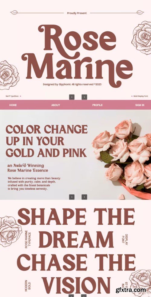 Creativemarket - GC RoseMarine – Timeless Retro Serif