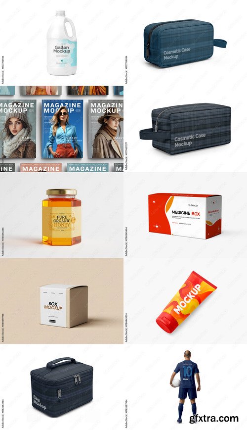10 Mockup Templates Bundle 13 by Adobestock