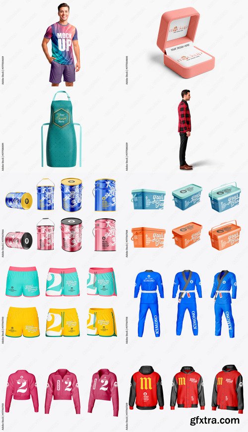 10 Mockup Templates Bundle 15 by Adobestock