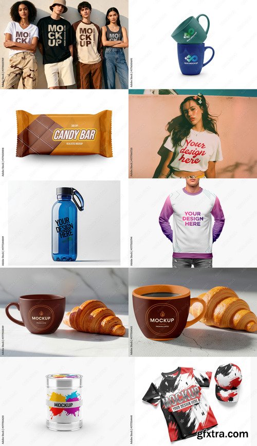 10 Mockup Templates Bundle 16 by Adobestock