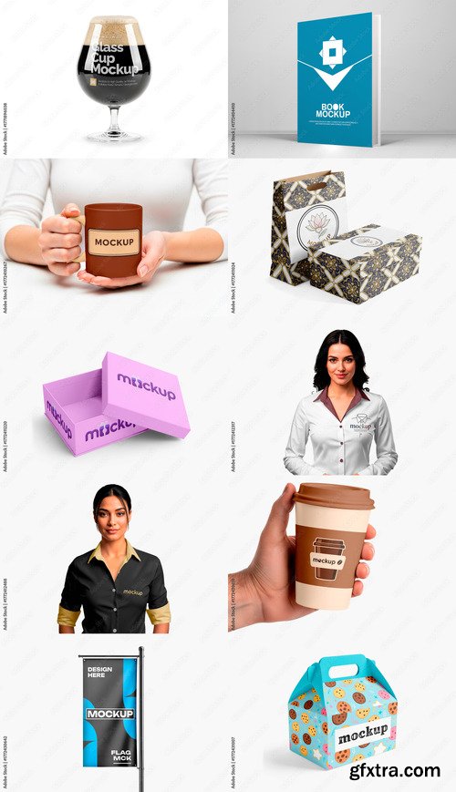 10 Mockup Templates Bundle 17 by Adobestock