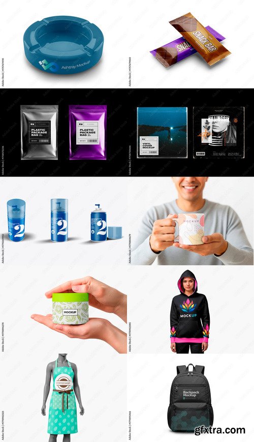 10 Mockup Templates Bundle 18 by Adobestock