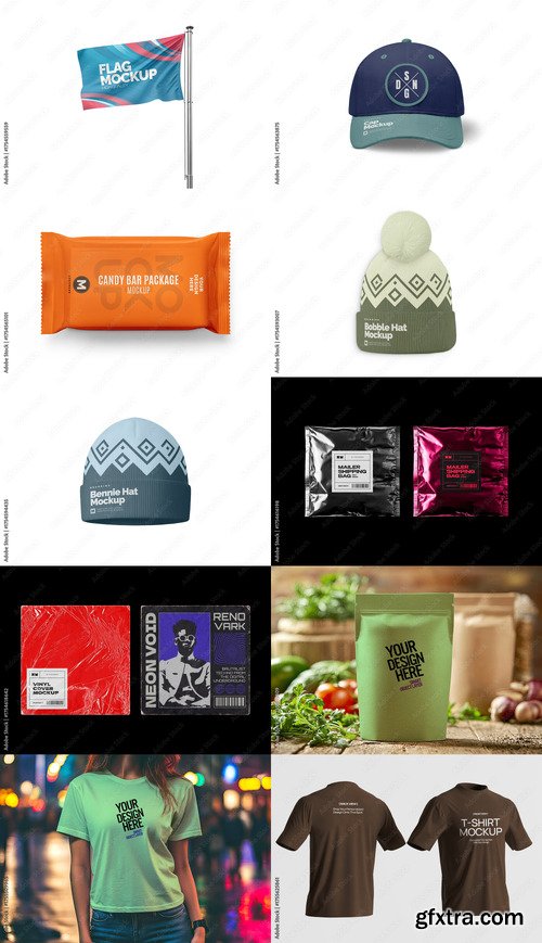 10 Mockup Templates Bundle 20 by Adobestock