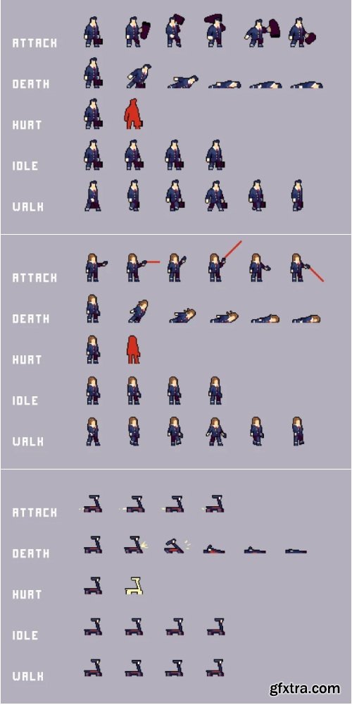 Craftpix - Business Enemies Pixel Art