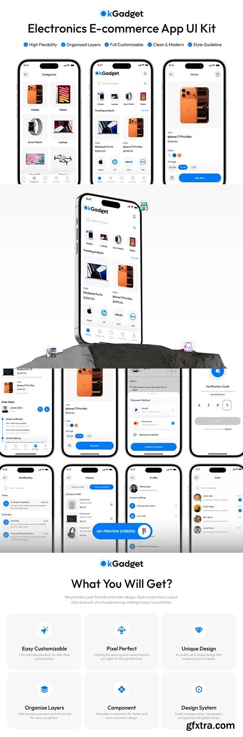 okGadget - Electronics Ecommerce App UI Kit