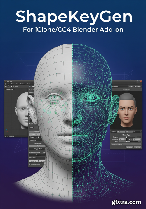 ShapeKeyGen For Iclone/CC4 Blender Add-on v2.70