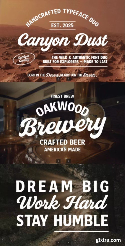 Creativemarket - Canyon Dust – Handcrafted Font Duo