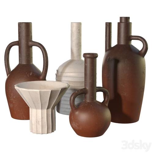 '3dsky Pro - Artisan clay vessels set'