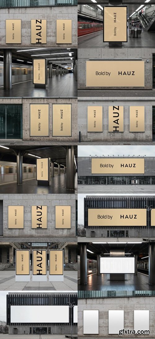 MockupCloud - Bold architectural billboard & poster mockups