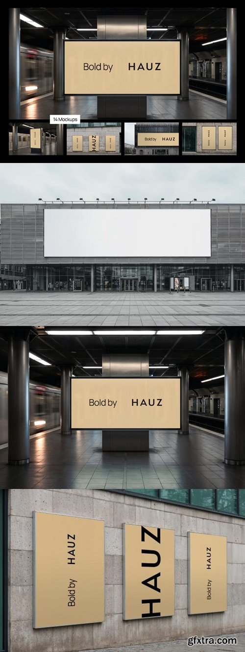 MockupCloud - Bold architectural billboard & poster mockups